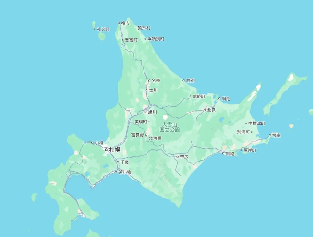 北海道地圖